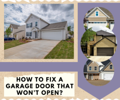 It can be frustrating when you're trying to get your car in or out of the garage, but your garage door stops working. There could be a number of reasons why your garage door is not opening smoothly. Keep reading to know more about how to fix a garage door that won’t open.