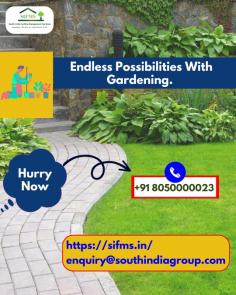 Let SIFMS bring your outdoor vision to life! Our experienced landscaping team will help you create a beautiful and functional outdoor living space that you'll love. Contact us today to learn more about our landscaping services around Bangalore!
Call us: 8050000023
Visit: https://sifms.in/