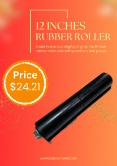 The 6-inch rubber roller is known for its durability and longevity, making it a reliable choice for repetitive and demanding tasks. It withstands the rigors of heavy-duty applications, maintaining its performance and effectiveness over time. 