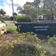 Our rubbish removal Melbourne service ensures that your unwanted items are responsibly disposed of, saving you time and effort. We employ trained personnel who will carefully load and transport the waste, ensuring a clean and clutter-free space. Additionally, our Skip Bin Hire Cairnlea service tackles the challenges of removing heavy concrete materials, from demolition, construction, or landscaping projects.

With our comprehensive End of Lease Rubbish collection Melbourne services, you can rest assured that your waste will be disposed of in an environmentally friendly manner. We adhere to all local regulations and partner with licensed facilities to ensure proper disposal and recycling whenever possible.

At Universe Bins, we offer a wide range of skip bin sizes to suit various project requirements. Whether you are clearing out your garage, renovating your office space, or managing a large-scale construction site, we have the perfect skip bin size for you.