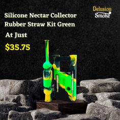 Introducing Delusion Smoke's Nectar Collector Silicone, the ultimate tool for dabbing enthusiasts. Crafted with high-quality silicone, this innovative nectar collector offers the perfect combination of convenience, durability, and portability. Simply heat the tip, dip it into your favorite concentrates, and enjoy smooth, flavorful hits wherever you go. The silicone construction ensures easy cleaning and prevents any unwanted breakages, making it a reliable choice for on-the-go dabbing. Elevate your dabbing experience with Delusion Smoke's Nectar Collector Silicone and discover the freedom of portable and hassle-free dabbing.