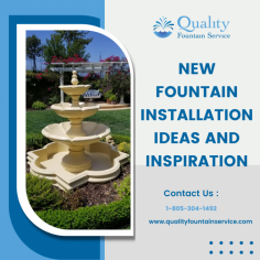 Quality Fountain Service will share some new fountain installation ideas and inspiration to help you create a stunning water feature that increases the beauty of your property and meets your needs. 

