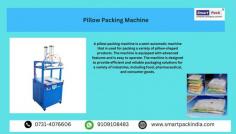 A pillow packing machine is a semi-automatic machine that is used for packing a variety of pillow-shaped products. The machine is equipped with advanced features and is easy to operate. The machine is designed to provide efficient and reliable packaging solutions for a variety of industries, including food, pharmaceutical, and consumer goods.

