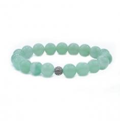 This Natural Stone bracelet features Green Aventurine, a form of translucent quartz that derives its green color from fuchsite inclusions. Green Aventurine is a positive and lucky stone, often referred to as the Stone of Opportunity. It symbolizes inner peace, protection against negative energy, and facilitates spiritual growth.

The bracelet comes in two styles: 18 cm and 19.5 cm, suitable for wrist sizes of 18 and 17 respectively. The beads are rounded and available in two sizes: 8 mm and 10 mm, with a total count of 23, 22, and 19 beads. The bracelet is crafted with an elasticated rope, ensuring a comfortable and secure fit.

Green Aventurine is believed to bring good fortune, enhance creativity, and support emotional healing. Its soothing energy promotes harmony and balance, making it a valuable companion on the path of spiritual development.

Please note that the healing properties of gemstones are subjective and should not replace professional medical advice.
