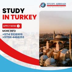 Prepare for an extraordinary academic journey in Turkey! Study in Turkey and experience a world-class education set against the backdrop of breathtaking landscapes and a vibrant social scene. With its prestigious universities and a wide range of programs taught in English, Turkey is a magnet for students seeking quality education. Immerse yourself in a diverse community of scholars, expand your horizons, and build lifelong connections. From ancient wonders like the Hagia Sophia to bustling bazaars and mouthwatering cuisine, Turkey offers an enriching cultural experience alongside your studies. Step into the gateway of opportunities and let Turkey inspire your future success! For further information contact us at- Website:- https://www.4sstudyabroad.com/study-in-turkey/