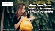 Explore the profound impact of abortion bans on students' college decisions. Learn about the importance of personal safety, reproductive rights, and reproductive health in shaping choices. Discover how factors like the availability of abortion pill kits online, such as mifepristone and misoprostol, influence students' perspectives on pursuing higher education. Stay informed about the ongoing debate surrounding abortion rights and its implications for students' futures. Learn More :- https://www.abortionpillsrx.com/blog/abortion-bans-impact-students-college-decision/