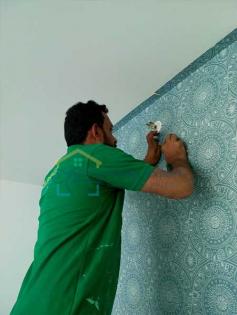 Are you looking for wall Paper Fixing services in Dubai, Then Alasafeer is one the best company to provide the high quality floor tiling and wall paper fixing work in Dubai, UAE.
