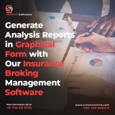 Struggling to manage your insurance business? Simson's insurance broking software is your all time solution. Our insurance broking management software helps you with generating all sorts of reports and can also generate analysis reports in graphs for better understanding.