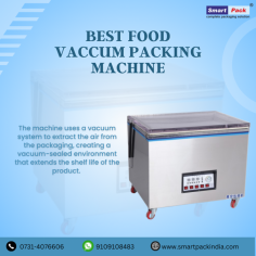 Call:- 9713032266 / 7089062266
The best food vacuum packing machine is a high-quality device designed to remove air from food packaging, extending its shelf life and preserving freshness. It effectively seals the package, preventing spoilage and maintaining the taste and nutritional value of the food. Ideal for home use or commercial settings in the food industry.
