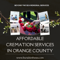 Choosing an affordable cremation service in Orange County doesn’t mean sacrificing quality or professionalism. Reputable providers ensure that the cremation process is carried out with the utmost care and respect.

