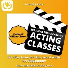 MS Asian Film Academy offers the best Acting & Film making classes with an exciting way of learning to the aspiring actors, Editors, ,Writers , Directors and Filmmakers. It’s the best Academy for Acting, Editing, Direction Writing and Cinematography in India. We focus on the overall development of the students and enhancing their skills by providing workshops online or offline. All the courses are Certified courses and it’s the one of the best Acting school in India (Chandigarh) with a stream of Bollywood most experienced and talented faculty who share their knowledge with the students.
Website - (https://www.msasianfilmacademy.com/)