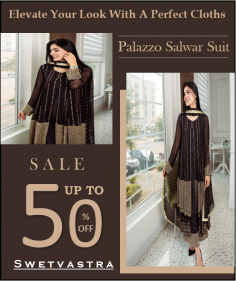 Combining a classic kameez with palazzo pants is known as a palazzo salwar suit which has been found to be stylish and comfortable enough for various occasions. These pants are characterized by their wide and flared legs, which give them a light and airy feel. These dresses are suitable for both casual and formal occasions depending on the choice of fabric, embellishment and style.

https://www.swetvastra.com/palazzo-salwar-suit/
