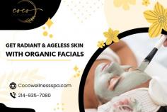 Get Radiant and Ageless Skin with Organic Facials!

Unlock the secrets to radiant skin as experts provide customized treatments tailored to your unique needs. Indulge in ultimate pampering and rejuvenation with professional facials in Anna, Texas. Contact Coco Wellness Spa to get more information!
