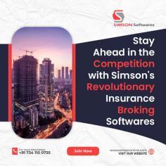 Discover Simson Softwares, the leading provider of insurance broking software. The software is designed to optimize efficiency and enhance productivity of insurance intermediaries, our comprehensive insurance broking management software empowers insurance brokers with advanced tools and functionalities. Stay ahead of the competition with our innovative insurance broker management software. Experience enhanced collaboration, streamlined workflows, and improved client service.