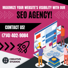 Get Quality Marketing Strategies with Our SEO Experts!

Tusk Creative Studios is an SEO agency to grow your business by increasing your online exposure. We specialize in results-driven digital marketing strategies to increase leads, grow sales, improve online visibility, and build your following. We give our clients an edge over their competition. Get in touch with us!

