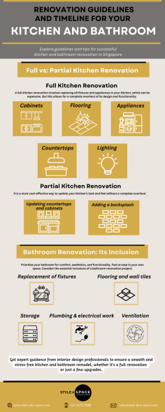 Kitchen and bathroom remodeling can be both exciting and challenging, especially for first-time renovators. This guide provides valuable insights on what to expect, things to do, and mistakes to avoid during the renovation process. Whether you're planning a complete or partial remodel, it's essential to consult interior design experts for suitable ideas and a checklist. Their expertise will ensure a successful renovation of your kitchen and bathroom.