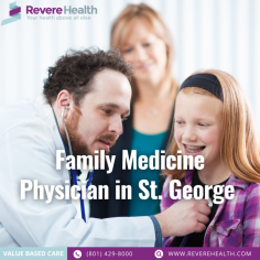 A dedicated Family Medicine Physician in St. George, offers comprehensive healthcare for individuals of all ages, providing personalized medical care for the whole family. With expertise in diagnosing and treating a wide range of conditions, they prioritize preventive care, promote overall wellness, and build long-lasting relationships with their patients. Call us at: (801) 429-8000. Visit our website  https://reverehealth.com/departments/st-george-family-medicine/