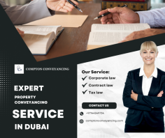 We provide expert and effective property transfer services in the cosmopolitan city of Dubai. When purchasing or selling real estate, a smooth and trouble-free process is guaranteed by our skilled team of conveyancing experts in Dubai. We handle all legal documentation, title searches, and property transfers with the utmost precision thanks to our in-depth knowledge of local laws and regulations. Please visit our website to learn more.
https://www.comptonconveyancing.com/
