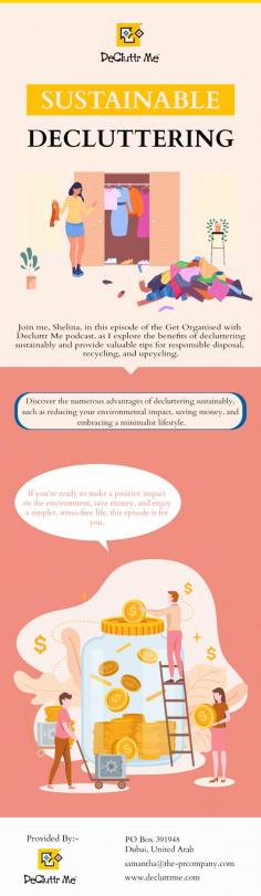 Discover sustainable decluttering methods and eco-friendly tips to tidy up your space responsibly on Decluttr Me. Learn how to reduce waste, recycle, and repurpose items for a more environmentally conscious approach to organizing your life. Contact us to get started.