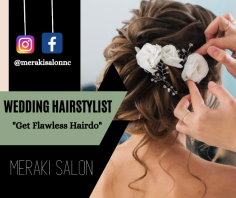 
Bridal Hair Stylist for Your Big Day

We are a wedding party hairdresser and offer the best salon experience with quality hair styling services. Our team is excited to achieve the look that inspires you for your special day. Send us an email at infomerakisalonnc@gmail.com for more details.


