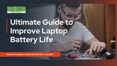 The laptop battery life is a vital essential aspect determining the device’s value. This is one of the critical aspects that people consider when they choose a product. All devices might operate at complete laptop battery capacity during the initial stages. However, it may begin to malfunction as it ages.   Read the full blog here: https://www.soldrit.com/blog/ultimate-guide-to-improve-laptop-battery-life/