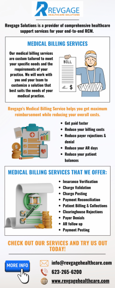 Looking for reliable Medical Billing Services? Our team of experts ensures accurate and efficient billing, maximizing your revenue and minimizing errors. Trust us to handle your medical billing needs with precision and professionalism. Contact us at 623-265-6200 today!
