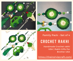 Buy online Handmade Crochet Rakhi and Rakhi Gifts for Brother in the USA? Explore a wide range of beautifully crafted Rakhi designs and Handmade Bracelet. Read More: https://tinyurl.com/3erxjxpw