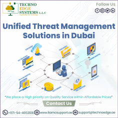 Techno Edge Systems LLC is the one of the best supplier of Unified Threat Management Solutions in Dubai. We are striving to get best services to customers in their needs. Contact us: +971-54-4653108  Visit us: https://www.itamcsupport.ae/services/unified-threat-management-solutions-in-dubai/