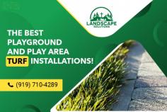 The Best Playground and Play Area Turf Installations!

Our super-skilled playground artificial turf installer in Raleigh specializes in switching ordinary play areas into vibrant spaces. With meticulous attention to detail, we make low-maintenance zones. Contact Landscape Solutions today!
