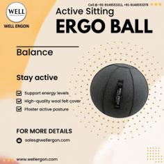 The Ergo Ball promotes active sitting, engaging core muscles and encouraging movement. By maintaining a dynamic posture, it supports energy levels, enhances focus, and improves overall well-being during extended periods of desk work or study.

Visit us: https://wellergon.com/product/ergo-ball/