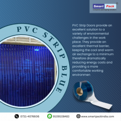 Call:- 9713032266 / 7089062266
PVC Strip Blue is a versatile and durable material commonly used for industrial and commercial applications. Its vibrant blue color adds a visual element to spaces while providing effective insulation, noise reduction, and temperature control. The strip's flexibility allows for easy installation as curtains, partitions, or barriers, enabling the containment of dust, debris, and drafts. It is also resistant to chemicals, UV radiation, and impact, making it suitable for various environments such as warehouses, manufacturing facilities, and clean rooms.


