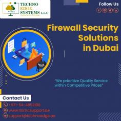 Techno Edge Systems LLC offers the strongest Firewall Security Solutions in Dubai. We provide the best and tremendous services of security to network in affordable price. Contact us: +971-54-4653108 Visit us: https://www.itamcsupport.ae/services/firewall-solutions-in-dubai/