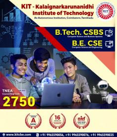 Are you looking to pursue a computer science and business systems course in Coimbatore? Then join KIT. We make students industry-ready and pave them for a bright future.
KIT is on of the best colleges in coimbatore for computer science engineering. We produce competent software professionals every year.
https://kitcbe.com/computer-science-and-business-systems
https://kitcbe.com/computer-science-engineering

#bestcollegesincoimbatoreforcomputerscienceengineering #computerscienceandbusinesssystemscourseincoimbatore
