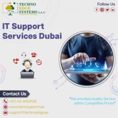 Techno Edge Systems LLC Offers the foremost and updated services of IT Support Services Dubai.  We have many experts in delivering the right IT Support depends on your need. Contact us: +971-54-4653108  Visit us: https://www.itamcsupport.ae/services/it-support-in-dubai/