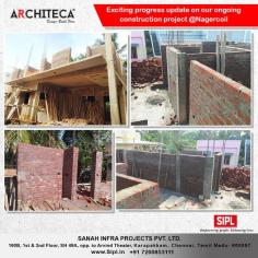 Exciting progress update on our ongoing construction project! Team SIPL - Sanah Infra Projects pvt ltd is hard at work bringing our vision to life, and we can't wait to share the finished product with you. Stay tuned for more updates and sneak peeks as we continue to build something amazing.
 Talk to our Experts-->
✅ Call/WhatsApp: +91 9566449911, +917200853111
For more details-->
Website: https://bit.ly/3whRRwR
Mail us: enquiry@architeca.in
Nagercoil: https://bit.ly/architecalocation
Chennai: bit.ly/3V1PAPZ