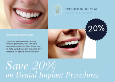 If you’re missing teeth and are concerned about being able to afford a solution, Precision Dental NYC is here for you! With 20% savings on any Dental Implant procedures, you can have a beautiful smile in no time. We’re here to help our Chicago neighbors get the smile they deserve for a price they can afford! Don’t put off your dream smile any longer. Schedule your appointment today to take advantage of this offer.

Precision Dental NYC
21-34 30th Ave,
Queens, NY 11102
(718) 274-2749
Web Address https://precisiondentalnyc.com
https://precisiondentalnyc.business.site/
E-mail info@precisiondentalnyc.com

Our location on the map: https://g.page/Precision-Dental-NYC

Nearby Locations:
Astoria | Ditmars Steinway | Astoria Heights | Jackson Heights | Woodside | Sunnyside Gardens | Dutch Kills
11101, 11102, 11103, 11104, 11105, 11106 | 11372 | 11377

Working Hours :
Monday: 9AM-7PM
Tuesday: 9AM-7PM
Wednesday: Closed
Thursday: 9AM-7PM
Friday: Closed
Saturday: 9AM-4PM
Sunday: Closed

Payment: cash, check, credit cards.
