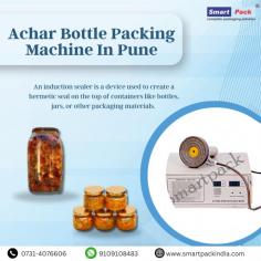 
The Achar Bottle Packing Machine in Pune is a helpful device used to pack achar (pickle) bottles quickly and efficiently. It makes the process of filling and sealing bottles with pickles easier, saving time and effort. This machine is designed to ensure that the bottles are sealed properly, keeping the pickles fresh. It's a useful tool for businesses or individuals involved in pickle production and packaging in Pune.

Contact us : 91713169366 
