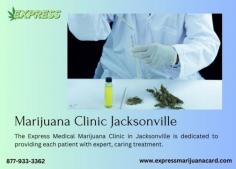 The Express Medical Marijuana Clinic in Jacksonville is dedicated to providing each patient with expert, caring treatment.In addition to money-back guarantees and the lowest price guarantee, we offer cannabis consultations, patient-specific dosage, treatment regimens, assistance in obtaining a Florida medical marijuana card from the state, and money-back guarantees. Go to www.expressmarijuanacard.com now to learn more about Express!