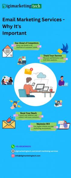 Email marketing services are crucial for businesses to effectively reach and engage their target audience. By delivering personalized and relevant content directly to subscribers' inboxes, these services foster customer loyalty, drive sales, and increase brand awareness. They also enable precise tracking and analysis of campaign performance, allowing for continuous improvement and optimization. Visit the website for more information. 