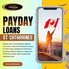 Need quick financial assistance in St. Catharines? Look no further than Speedy Pay, your trusted provider of fast payday loans. When unexpected expenses or urgent financial needs arise, Speedy Pay is here to offer swift solutions. Our reputable lenders provide hassle-free payday loans St. Catharines, ensuring a simple application process, speedy approvals, and rapid access to funds. With flexible repayment options and competitive rates, Speedy Pay empowers you to tackle financial challenges with ease. Experience the convenience of Speedy Pay and secure the quick financial support you need in St. Catharines.
Visit: https://www.speedypay.ca/payday-loans-st-catharines-niagara 