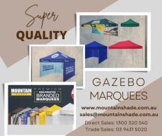 We are Mountain Shade,one of Australia's best Marquees,heavy duty Gazebo tent, inflatables,banners and flag,custom printed structures &amp; event signage suppliers. Our heavy duty marquees and pop up gazebos are designed to be safe and handle the changes of weather. We have structural integrity built into each of our marquees and gazebos
https://www.mountainshade.com.au/
