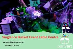 Where practicality meets modernist design, the Single Ice Bucket is the smart choice for an event planner. Rather than cluttering the table with buckets and centrepieces, why not combine the two? The Single Ice Bucket is lit from beneath to brighten your drinks.