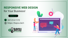 Expand Your Business with Our Web Design Service!

Let's leverage the power of expert web development that makes your website shine on the web without letting you down in any aspect. To accomplish this, hire a seasoned agency like Bayou Technologies, LLC to reach larger audiences and showcase your business with professionalism. Inspect now for more informed details!
