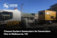 Contact Eastern Generators to hire generators for a stress-free event and power management. Our trained technicians are available 24/7 with backup power generators for nursing homes, supermarkets, factories, retail stores, and many more. 