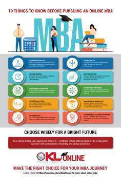 Commencing on an online MBA journey? Consider these 10 key points: accreditation, program flexibility, faculty expertise, networking opportunities, course structure, tech requirements, career support, time management, financial aspects, and personal commitment. Thoroughly understanding these factors will help you make the most of your online MBA experience.