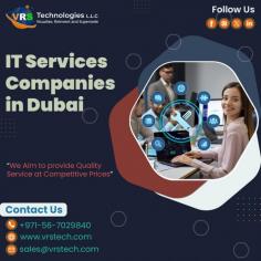 VRS Technologies LLC is the most needed supplier of IT Service Companies in Dubai. We specialize in serving the best it services for your organization. For More info Contact us: +971 56 7029840 Visit us: https://www.vrstech.com/it-services-dubai.html