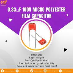 The 0.33μF 100V micro polyester film capacitor is a small, yet very powerful capacitor. This capacitor is made from high-quality polyester film. This capacitor can be used to store charge and transfer it to other circuits. The capacitor is a small component that is made of polyester film and is used in electronics to provide capacitance for voltage, current, and charge applications. This capacitor is used to filter and smooth power by smoothing out the voltage spikes that are often seen in electronic circuits. This 0.33 μF 100V micro polyester film capacitor is the ideal component for electronic circuits and equipment. It is used in circuits that need a higher current capacity and low impedance. The polyester film provides excellent low-frequency response, while the high dielectric constant provides better filtering. This capacitor is used in electronics as an electrical filter or voltage stabilizer. It can be used to filter or stabilize power from a circuit, which can help prevent overloading or fire. It is made of polyester film, and it has a capacitance of 0.33μF.