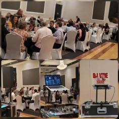 Elevate corporate events in GTA, Kitchener, Guelph with DJ Vibe. Our expert DJs curate sophisticated playlists, seamless transitions, and immersive sound & lighting. Create a lasting impact with the perfect musical atmosphere. Contact us to transform your event! 
