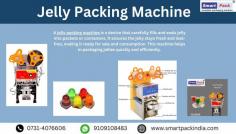 Call:- 9713032266  /  7089062266
A jelly packing machine is a device that carefully fills and seals jelly into packets or containers. It ensures the jelly stays fresh and leak-free, making it ready for sale and consumption. This machine helps in packaging jellies quickly and efficiently.
