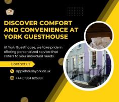 Welcome to York Guesthouse, your home away from home in the heart of York city centre North Yorkshire UK. Whether you're visiting for business or pleasure, our cozy and inviting guesthouse offers a warm and welcoming atmosphere that will make your stay truly memorable.

https://applehouseyork.co.uk/about/